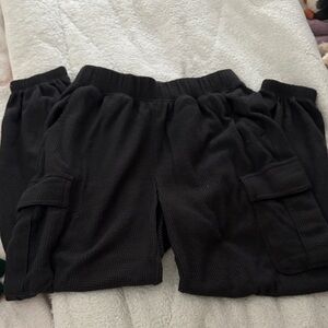 Aerie dark grey waffle Cargo Pants